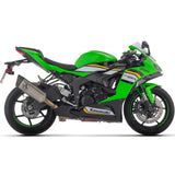 71509PT Arrow Slip-on Exhaust,  for ZX-6R 636 2024-25 Pista  Titanium WITH WELDED LINK-PIPE