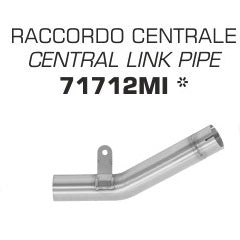 Arrow for Zx-6r/636 19-24 Stainless Steel Central Link Pipe For Original Or Arrow Silencers 71712mi