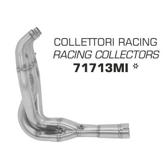 Arrow Kawasaki Zx-6r 636'19 Stainless Steel Collectors Without Catalyst For Original Or Arrow Silencers 71713mi