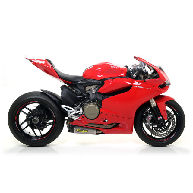 Arrow Ducati Panigale 899/1199/199s-R Homologa Ted Titanium Rh+Lh Works Silencers With Carbon End Cap For Original Collectors 71836pk