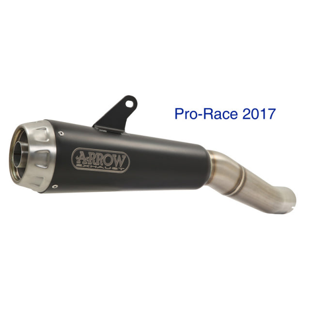 Arrow Pro-Race Exhaust, Nichrome Dark for Suzuki GSX-250R 2017-2025 71870PRN