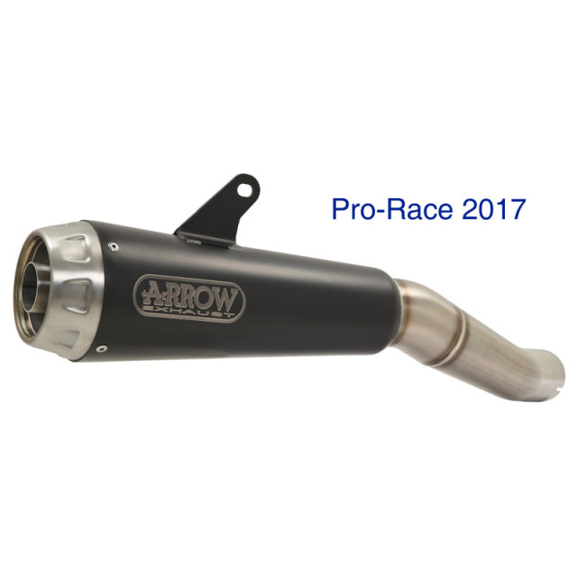 Arrow Pro-Race Exhaust, Nichrom Dark for Ducati Scrambler 800 / Monster 797 2017-2024  71876PRN