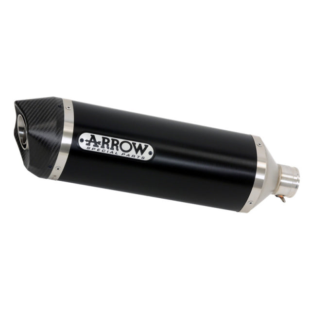 71883AKN  Arrow Honda Cb 300 R 18-20 Homologated Aluminium Dark Race-Tech Silencer With Carbon End Cap For Arrow Link Pipe