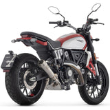 71977PRI Arrow Pro-Race Slip-on Exhaust, Nichrome for Ducati Scrambler 800 23-24