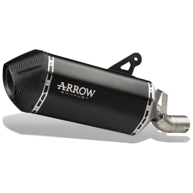 72512SKN  Arrow Sonora Slip-on Exhaust, Titanium Dark with Carbon End Cap for Honda Africa Twin CRF1100L 2024- 2025 (Copy)