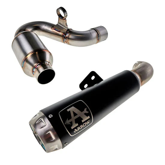 Arrow Pro-Race Black Stainless Steel Exhaust BMW F900 R/XR 2020-2024 71915prn + 71729MI