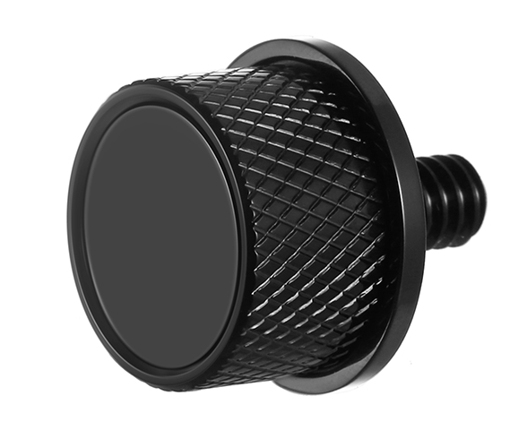 FIGURATI DESIGNS Seat Mounting Knob - Black - Smooth FD65-SEAT KN-BK