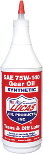 LUCASSynthetic Gear Oil 75w-140 Qt10121