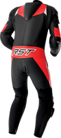 IN STOCK RST TRACTECH EVO D3O SUIT BLK/FLO RED LEATHER XL - 556-3634246