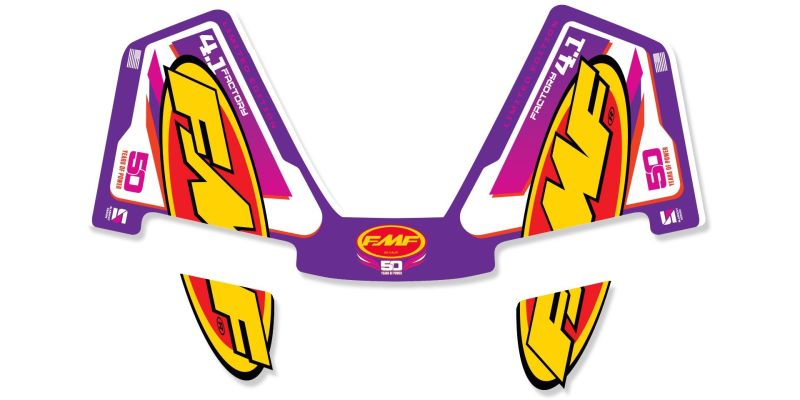 FMF Racing Retro Yamaha Factory 4.1 Rct Replacement Wrap Decal 014855