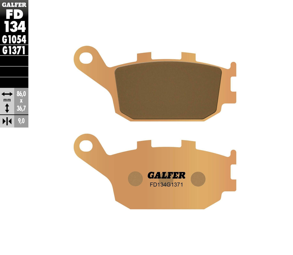 GALFER Brake Pads Sintered Fd134g1371 FD134G1371