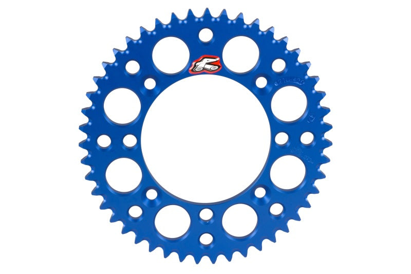 Renthal 02-17 Yamaha YZ85 Rear Grooved Sprocket -Blue 428-52P Teeth 121U-428-52GPBU