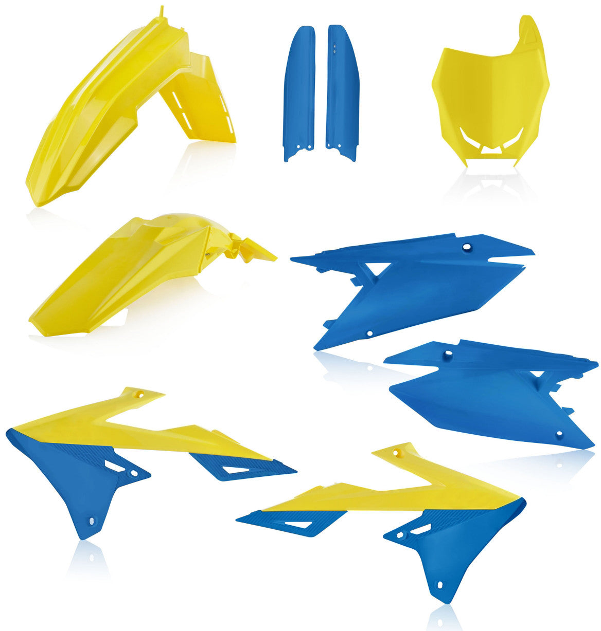 ACERBIS Full Plastic Kit Yellow/Blue 2686551300