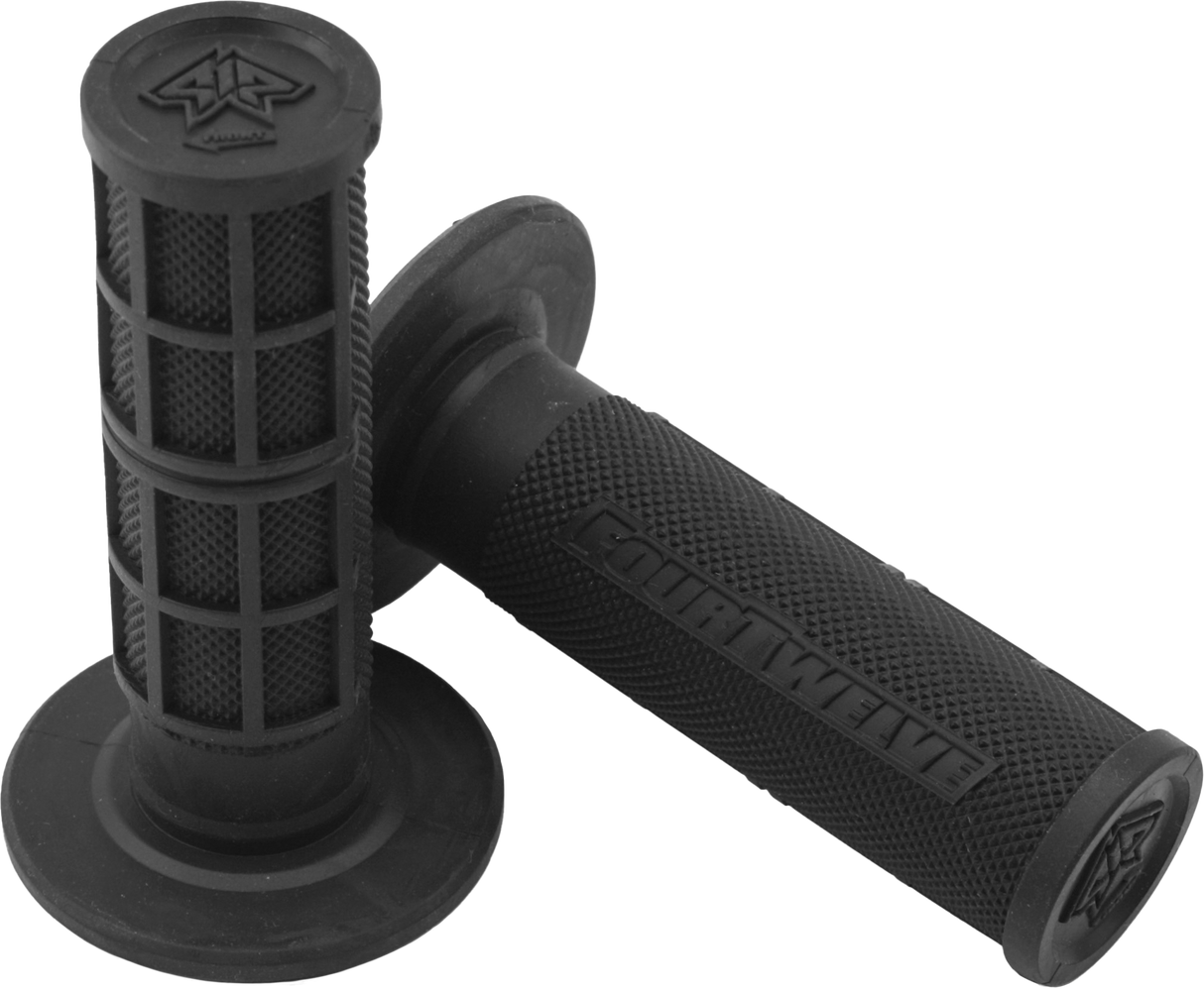 FOUR TWELVE Pee Wee / Pit Bike Mini Grips 7/8" (Black) 412-200