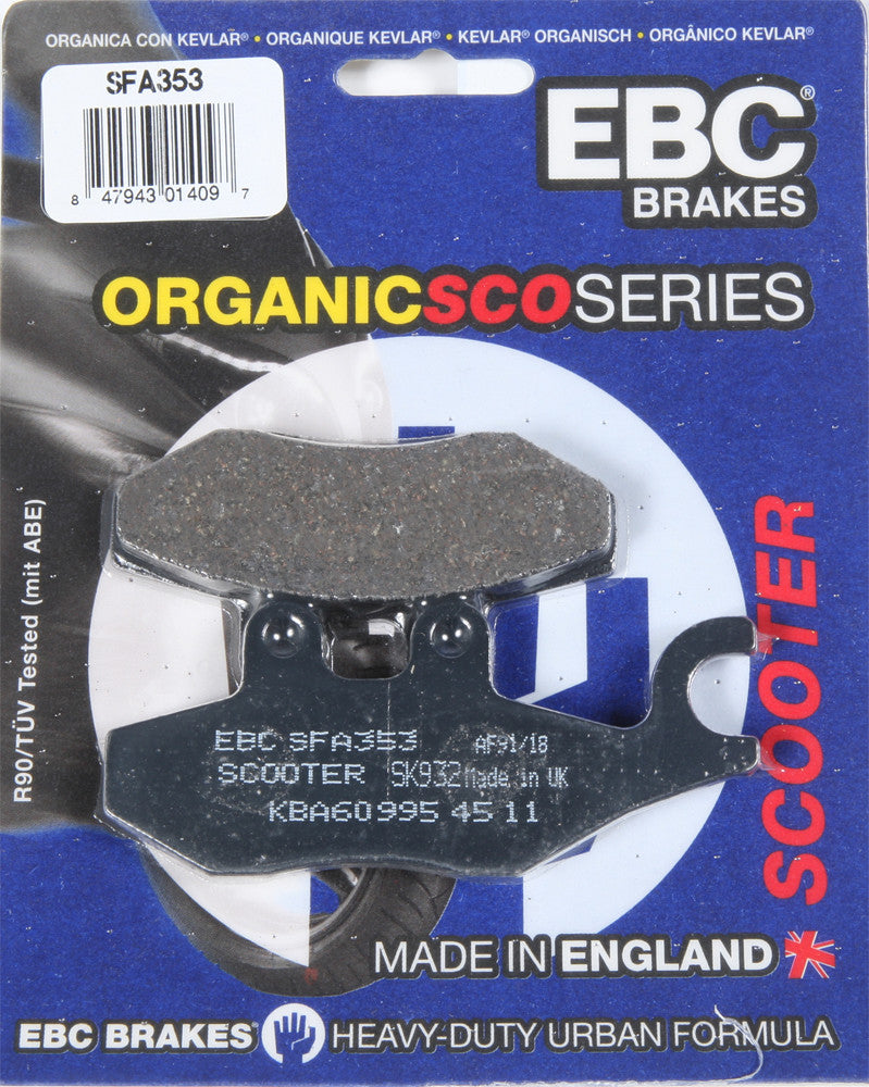 EBC Brake Pads Sfa353 Organic SFA353