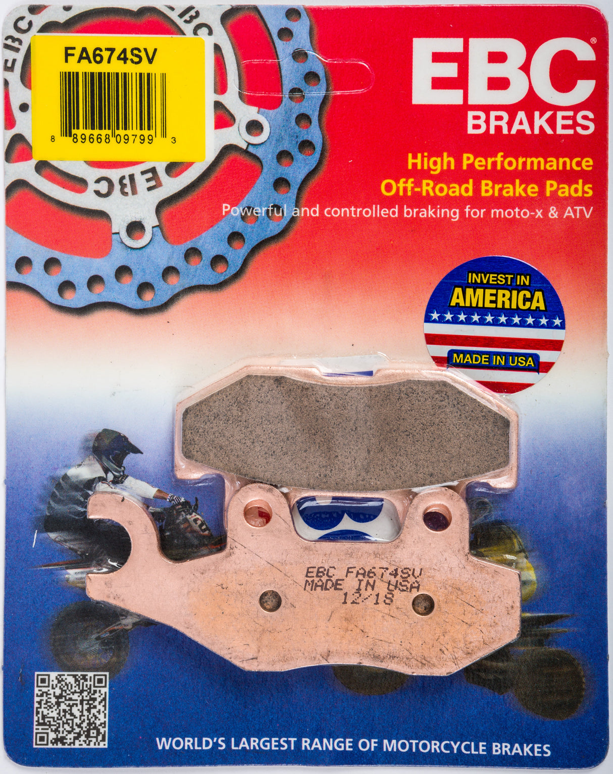 EBC Brake Pads Fa674sv Severe Duty Sv Series FA674SV