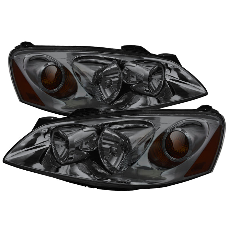 Xtune Pontiac G6 05-10 (09-10 Fit w/Amber Turn Signal) Crystal Headlights Smoke HD-JH-PG605-AM-SM