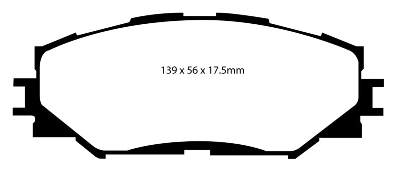 EBC 06-08 Toyota RAV 4 2.4 Greenstuff Front Brake Pads DP61791