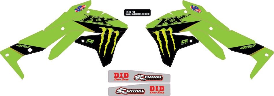 D-COR Graphic Kit 21 Monster Kaw 10-20-0761