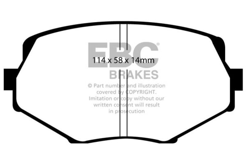 EBC 94-01 Mazda Miata MX5 1.8 Greenstuff Front Brake Pads DP21002