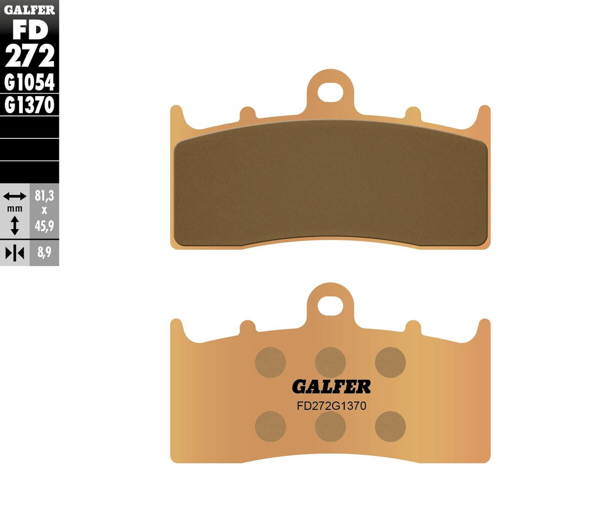 GALFER Brake Pads Sintered Fd272g1370 FD272G1370