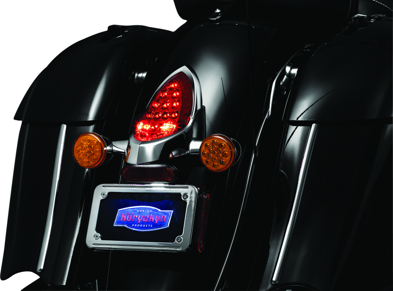 Kuryakyn Tail Light Top Trim Indian Models Chrome 7697