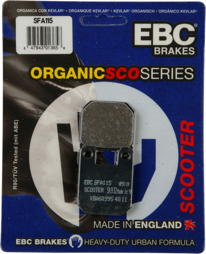 EBC Brake Pads Sfa115 Organic SFA115