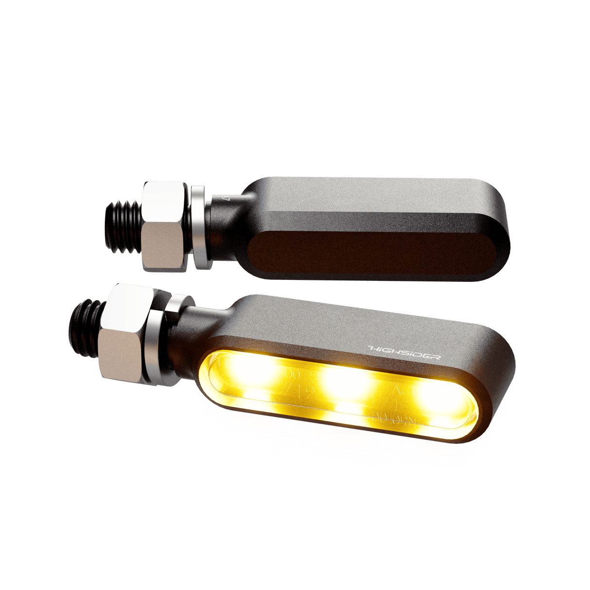 HIGHSIDER Bronx Led Turn Signal Pair Black 204-2800