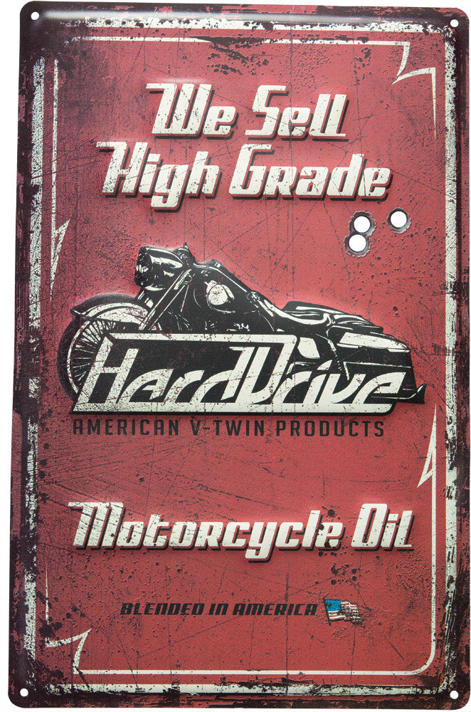 HARDDRIVE Harddrive M/C Oil Sign HARDRIVE OIL SIGN