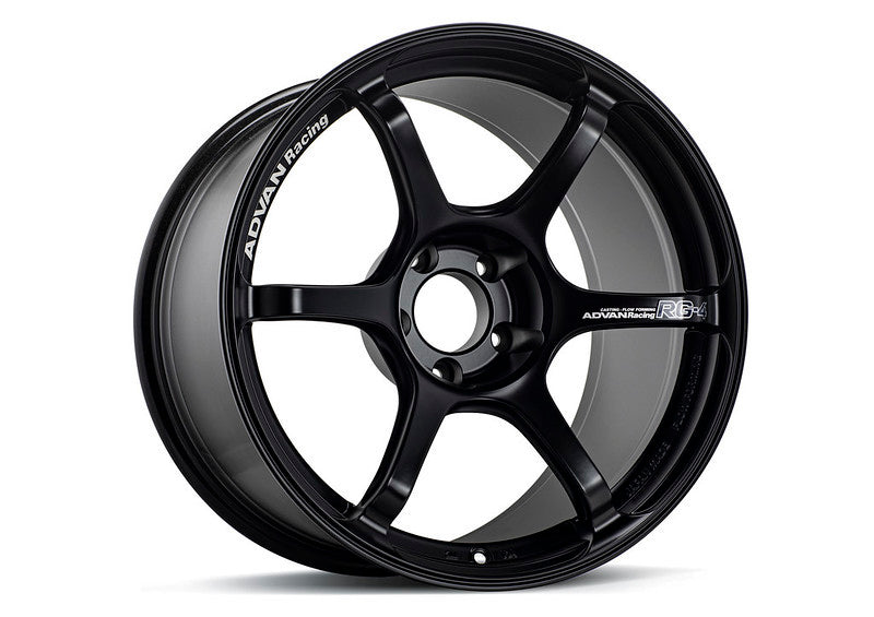 Advan RG-4 18x9 +35 5-114.3 Semi Gloss Black Wheel YA48I35ESB