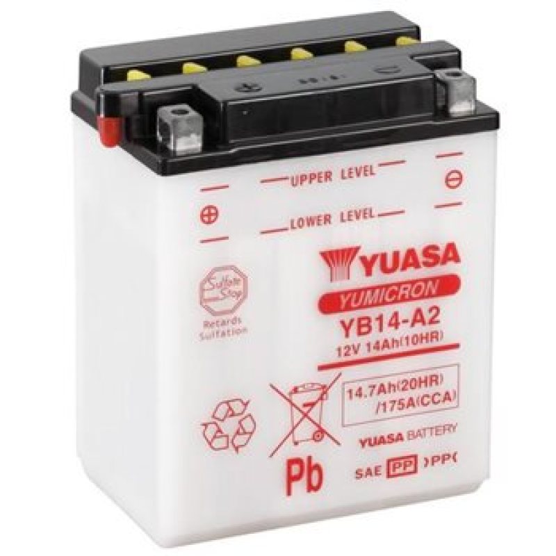 Yuasa YB14L-A2 Yumicron CX 12 Volt Battery