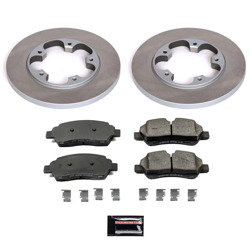 Power Stop 15-19 Ford Transit-350 Rear Semi-Coated Rotor Kit