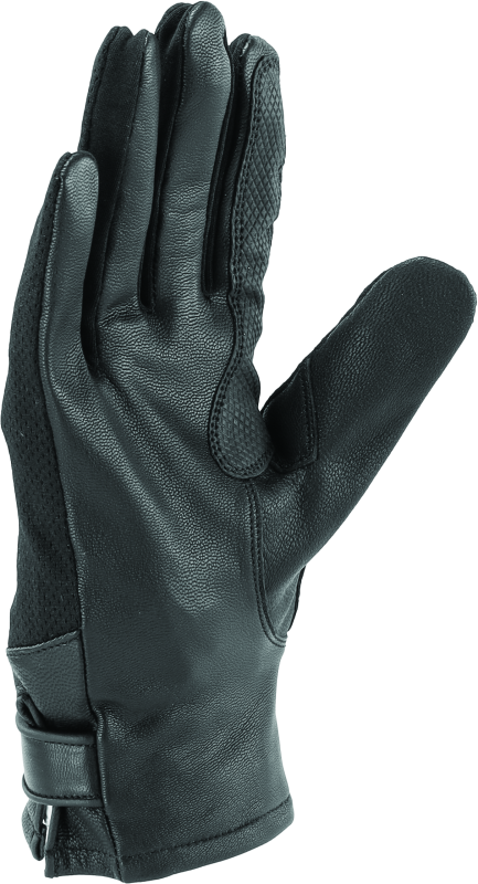 Kuryakyn By River Road Pecos Leather Mesh Gloves Black - Small