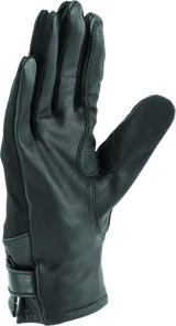 Kuryakyn By River Road Pecos Leather Mesh Gloves Black - Small