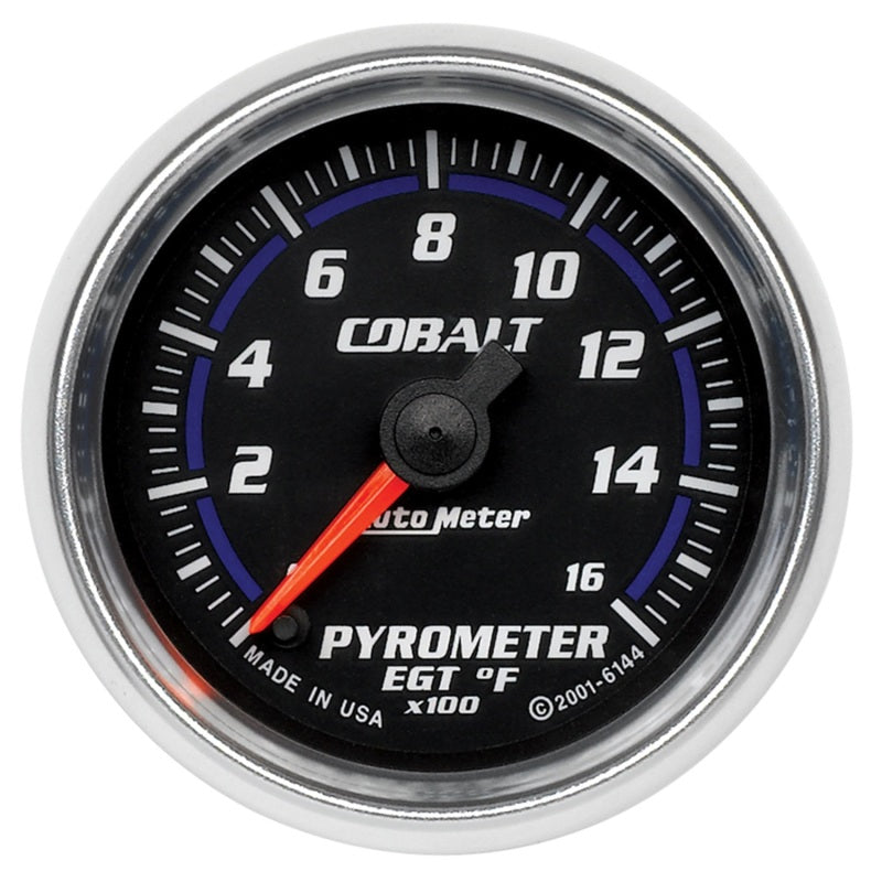 Autometer Cobalt 52mm 1600 Deg F Electronic Pyrometer Gauge 6144