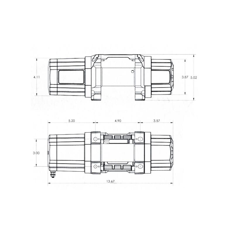 Superwinch 4500 LBS 12V DC 15/64in x 40ft Steel Rope Roller Fairlead SP 45 Winch 1145240