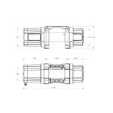 Superwinch 4500 LBS 12V DC 15/64in x 40ft Steel Rope Roller Fairlead SP 45 Winch 1145240