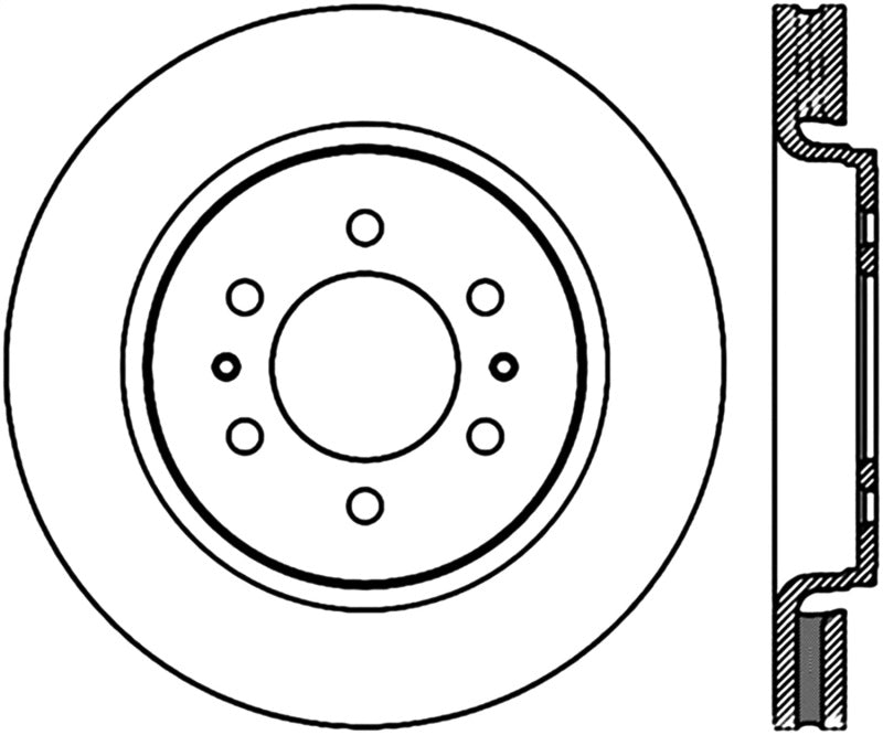 StopTech Slotted Sport Brake Cryo Rotor 07-12 Ford Expediton 126.65119CSL