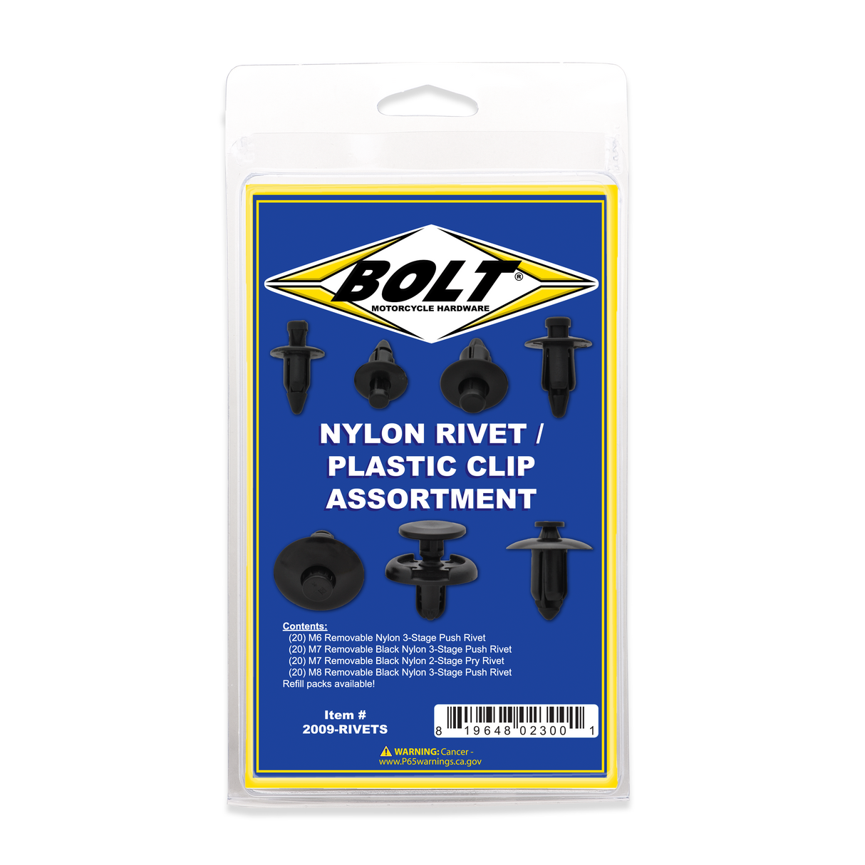 BOLT Rivet Assortment 80/Pk 2009-RIVETS