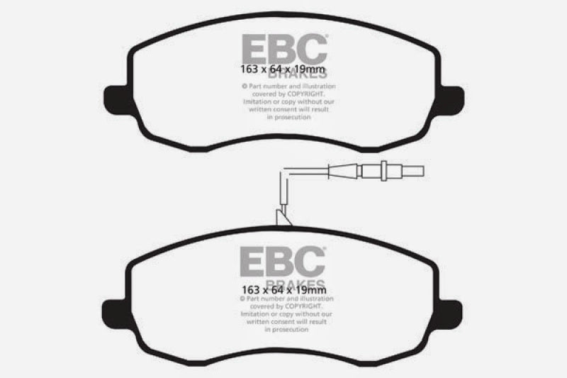 EBC AP Racing Caliper CP7040 Yellowstuff Brake Pads DP4062R