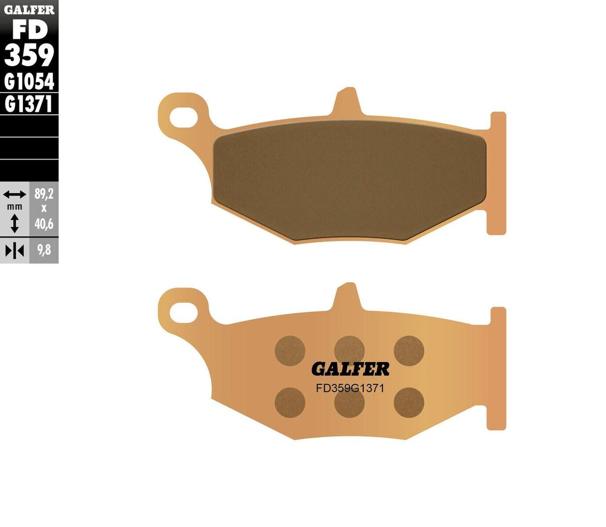 GALFER Brake Pads Sintered Fd359g1371 FD359G1371