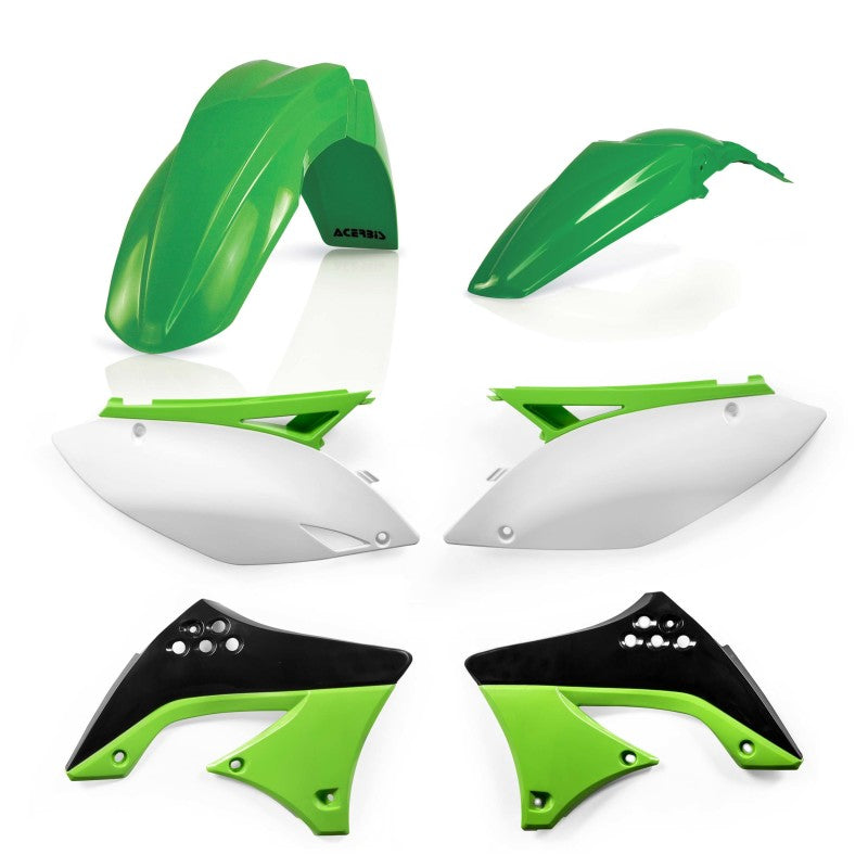 Acerbis 09-11 Kawasaki KX450F Plastic Kit - Green/White/Black Original 09 2141770438