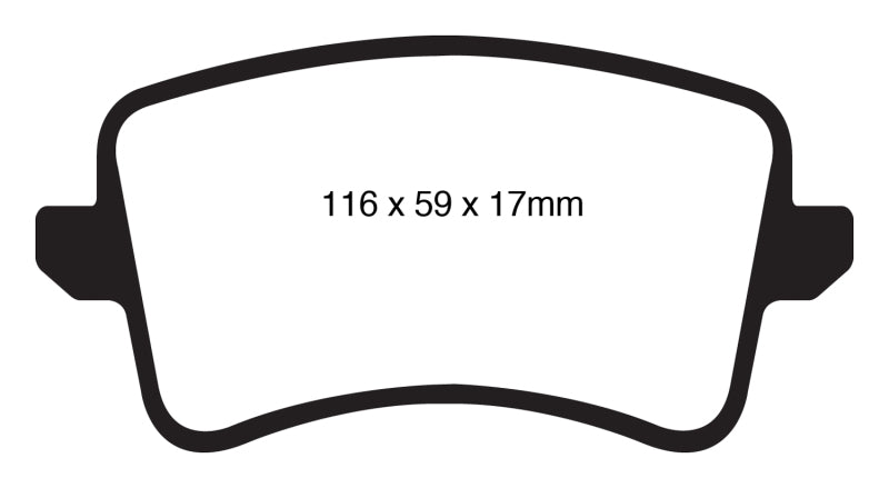 EBC 09-11 Audi A4 2.0 Turbo Greenstuff Rear Brake Pads DP21988