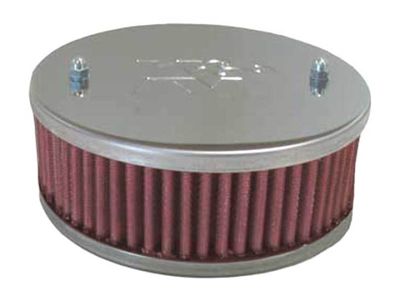 K&N Universal Custom Air Filter - Oval 1.375in Flange / 4.875in ID / 2.25in Overall Height 56-9093