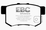 EBC 97 Acura CL 2.2 Yellowstuff Rear Brake Pads DP41193R