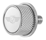 FIGURATI DESIGNS Seat Mounting Knob - Stainless Steel - Logo FD01-SEAT KN-SS