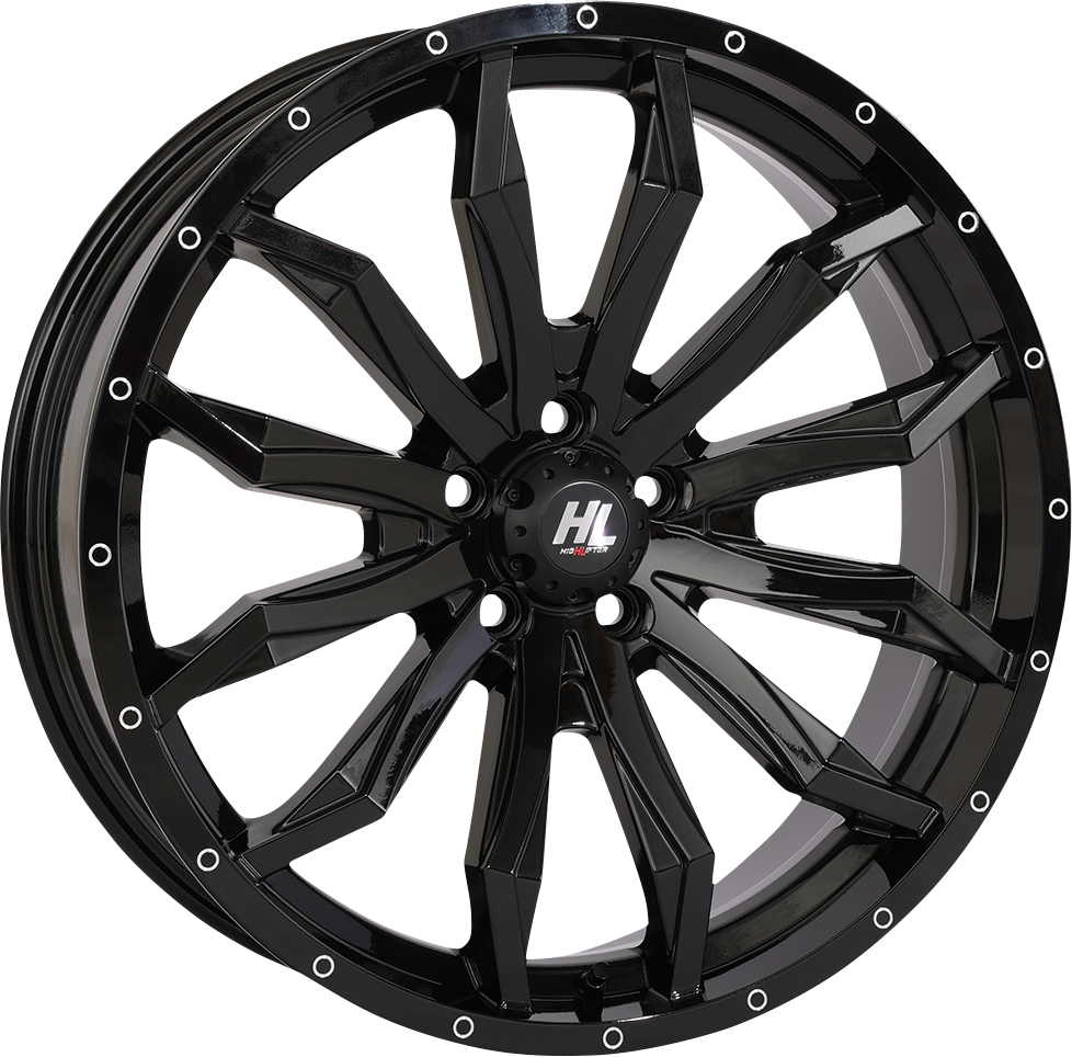 HIGH LIFTER Wheel - HL21 - Front/Rear - Gloss Black - 20x7 - 5/4.5 - 4+3 (+10 mm) 20HL21-1245