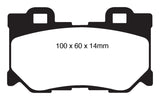 EBC 08-13 Infiniti FX50 5.0 Redstuff Rear Brake Pads DP31824C