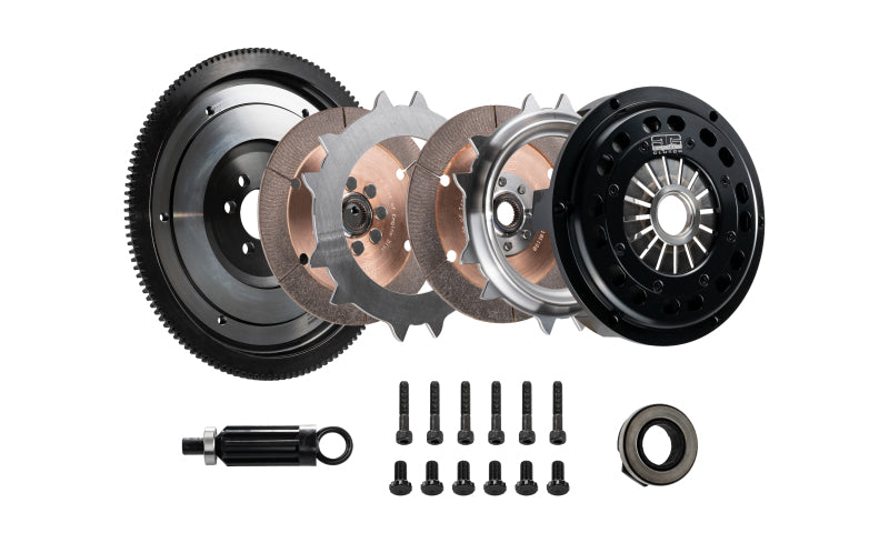 DKM Clutch 11-13 BMW 135i Segmented Ceramic Twin Disc Clutch Kit w/Flywheel (850 ft/lbs Torque) MSC-006-076