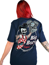 LETHAL THREAT Down-N-Out Big Bore T-Shirt - Navy - Small DT10048S